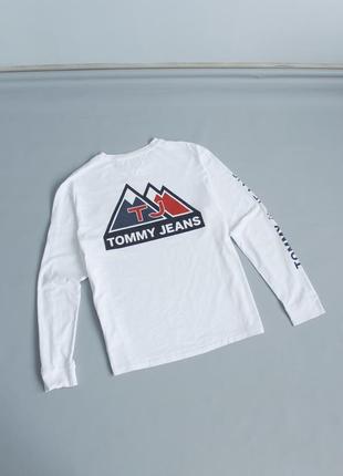 🔥 tommy jeans лонгслив белый мужской 🔥 томми джинс hilfiger хи...