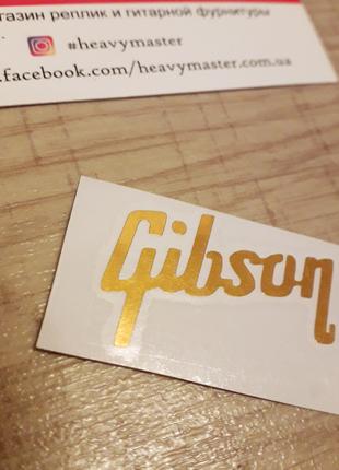 Логотип деколь Gibson лого НАКЛЕЙКА для электрогитары Les Paul...