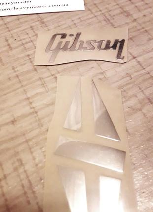 Логотип деколь Gibson Custom лого НАКЛЕЙКА для электрогитары L...