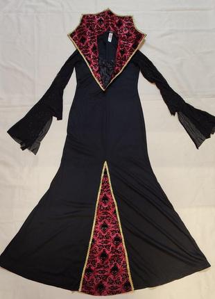 Мортіша аддамс, вампірша, карнавальна сукня хеллоуїн