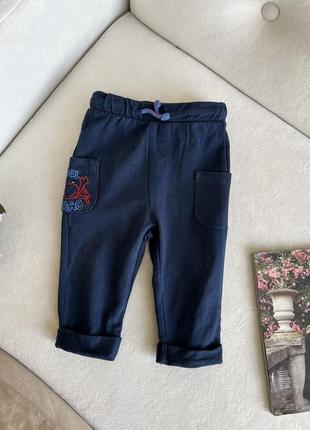 Хлопковые синие штанишки для мальчика pepco