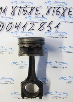 Поршень, шатун опель, opel 1.6 16V X16XE, X16XEL 90412851