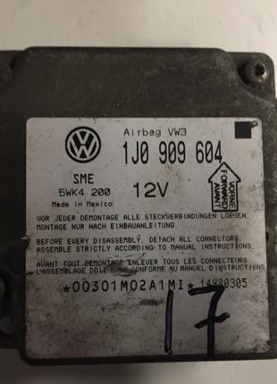 Блок управления airbag vw passat b5 1j0909604 №17