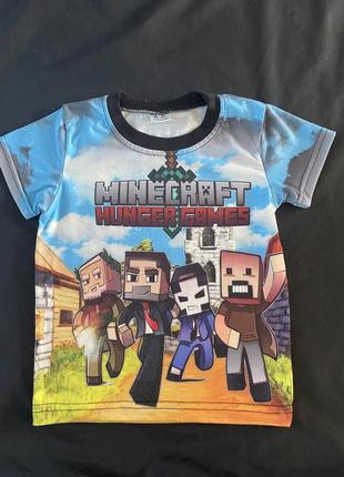 Футболка minecraft на 4-5 лет