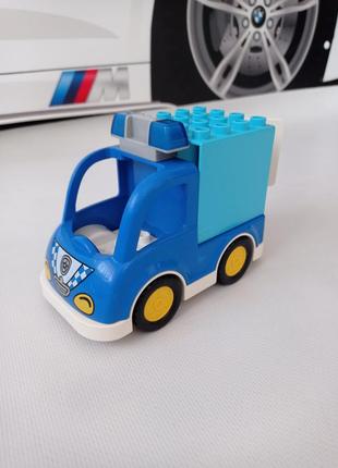 Lego duplo. полицейская машина с мигалкой. оригинал.