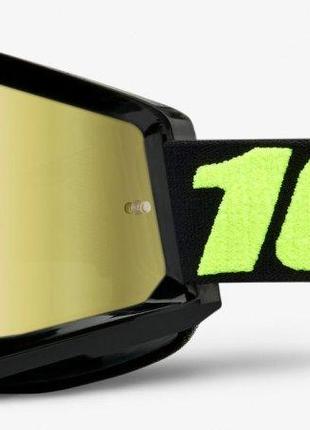 Окуляри 100% STRATA 2 Goggle Upsol - Mirror Gold Lens, Mirror ...
