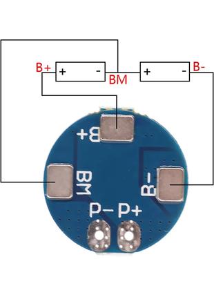 BMS 2S 5A 7.4V Плата Контроллер Li-Ion Заряд Разряда
