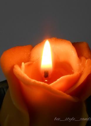 Свічка Троянда (натуральний бджолиний віск), свеча Роза, воск