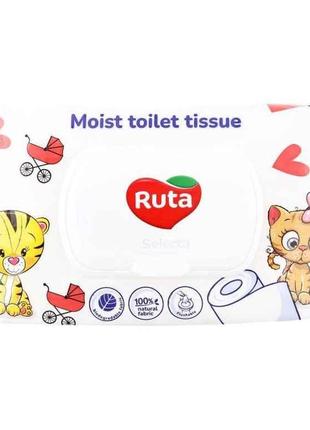 Туалетний папір вологий 40шт Selecta ТМ Ruta
