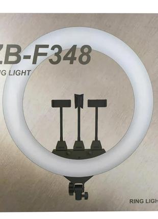 Кольцевая LED лампа RING LIGHT ZB-F348 диаметром 45см с пультом