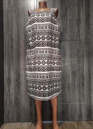 Тоненькое льняное платье с карманами лен пог-55 см