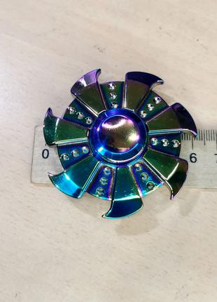 Антистрес Спіннер металевий діаметр 6см перламутровий метал