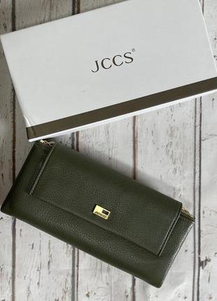 Женский кожаный кошелек портмоне jccs