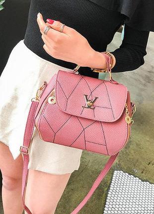 Женская качественная модная сумка розовый