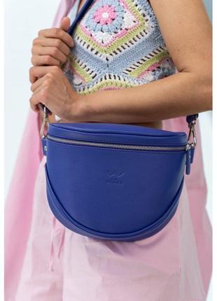 Шкіряна сумка поясна-кросбоді Vacation фіолетовий флотар