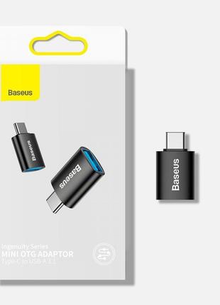 Переходник Baseus Ingenuity Mini OTG USB 3.1 to Type-C (blue) ...