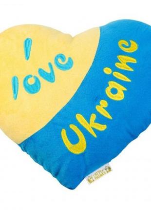 Подушка-сердечко "I love Ukraine"