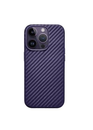 Чехол K-Doo Mag Noble Collection Carbon Purple для iPhone 14 P...