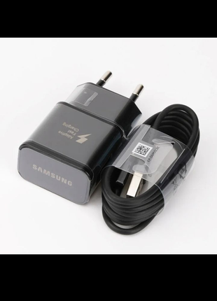 Зарядний пристрій для телефонів .Samsung. кабелем на type c..1мет