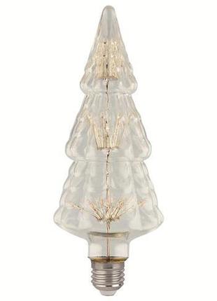 Лампа Светодиодная декоративная "PINE" 2W янтарная E27