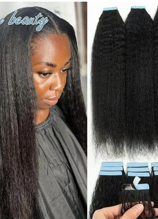Натуральные человеческие волосы тресы шиньйон афрокосички