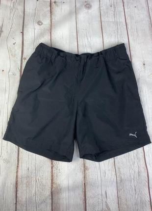 Спортивные женские черные шорты puma