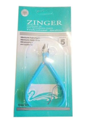 Кусачки zinger с пластиковыми ручками голубые