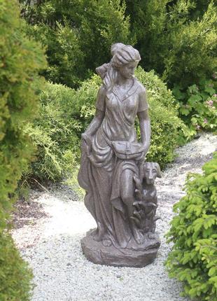 Садова статуя Богиня полювання Артеміда червоний граніт 84x34x...