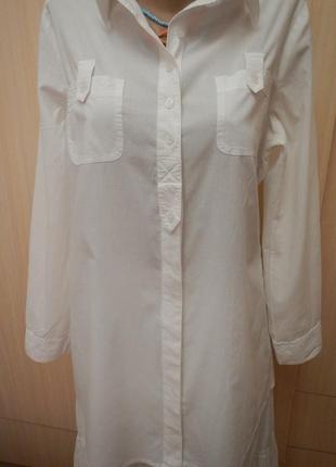 Легкая блуза рубашка casablanca p.42 хлопок