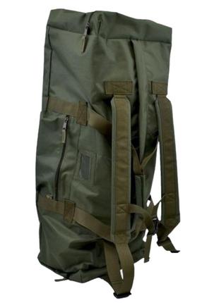 Баул-рюкзак армейский, сумка баул 75л хаки