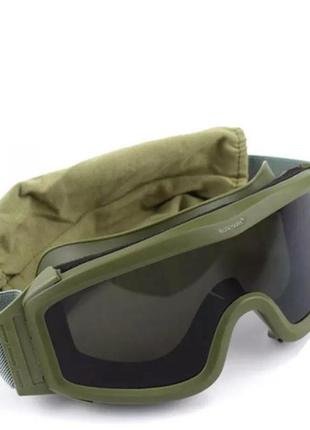 Тактические защитные очки со сменными линзами олива