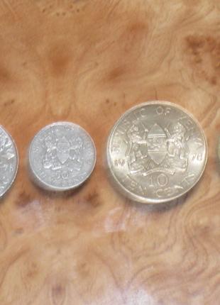 Монеты Кении - 4 шт.
