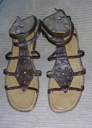 Кожаные сандалии rieker размер 42 (28 см)