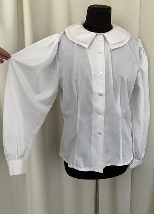 Блуза с пышными рукавами винтаж