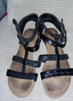 Кожаные сандалии (гладиаторы) graceland размер 42 (27,5 см)