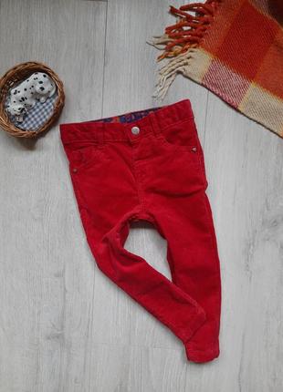Marks&spencer червоні штани брюки дівчачі одяг для дівчат 2 роки