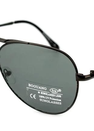 Солнцезащитные очки авиаторы мужские черного цвета
