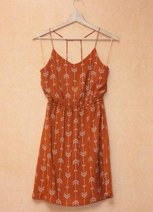 Платье (сарафан) кирпичного цвета от calliope (италия)