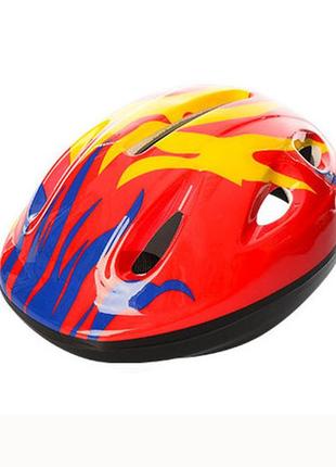 Детский шлем велосипедный ms 0013 с вентиляцией (красный)