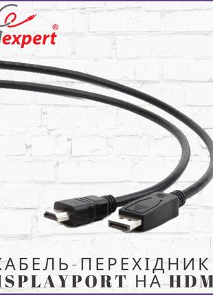 Кабель-перехідник з DisplayPort на HDMI Cablexpert CC-DP-HDMI-...