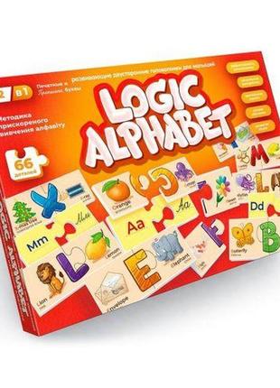 Развивающие пазлы "logic alphabet", англо-русский