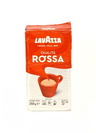 Кофе молотый Lavazza Qualita Rossa 250г (Италия) цветная упаковка