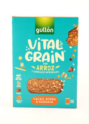 Печенье цельнозерновое с какао и апельсином Gullon Vital Grain...
