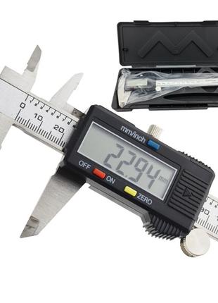 Электронный металлический штангенциркуль с LCD Digital caliper...