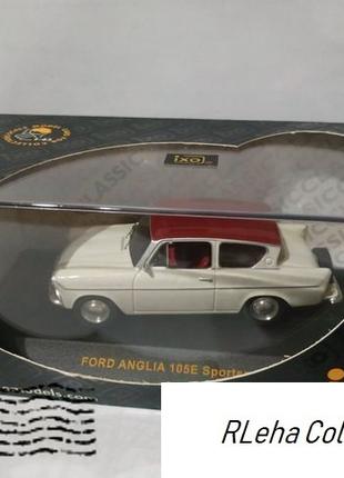 Ford Anglia E105 Sportsman (1959). IXO Models. Масштаб 1:43