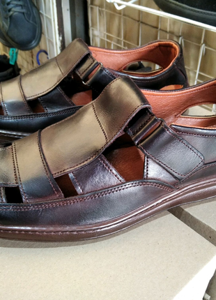 Мужская кожаная обувь мужские кожаные летние классические сандали