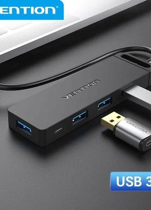 USB-хаб Vention з 4 портами та 1 micro