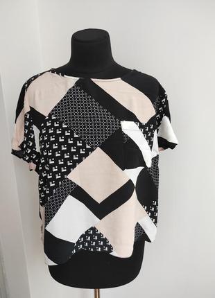 Абстрактная блузка 100 % вискоза 18 р от new look