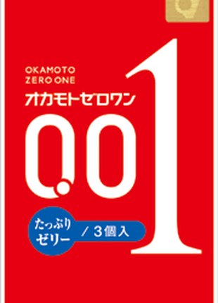 Презервативы 🇯🇵 Okamoto 001 Zero One PLENTY OF JELLY. Oригинал.
