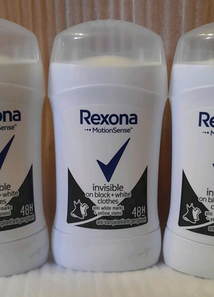 Антиперспірант Rexona invisible on black and white clothes, 40 мл